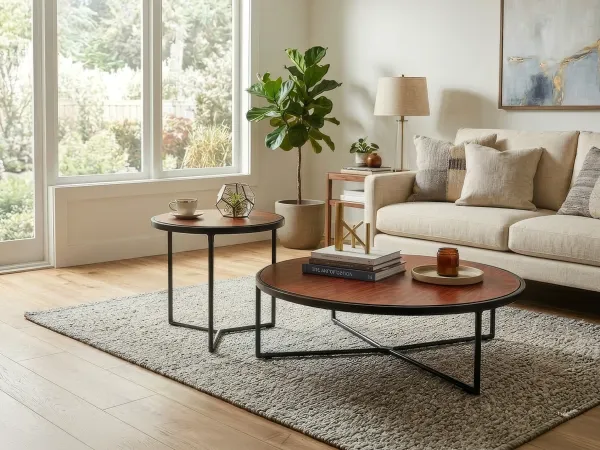 Erica Engineered Wood Nested Table